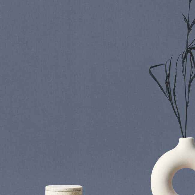 Gypsy Weave Indigo Wallpaper - York Wallcoverings - DA3580N - York Wallcoverings Wallpaper