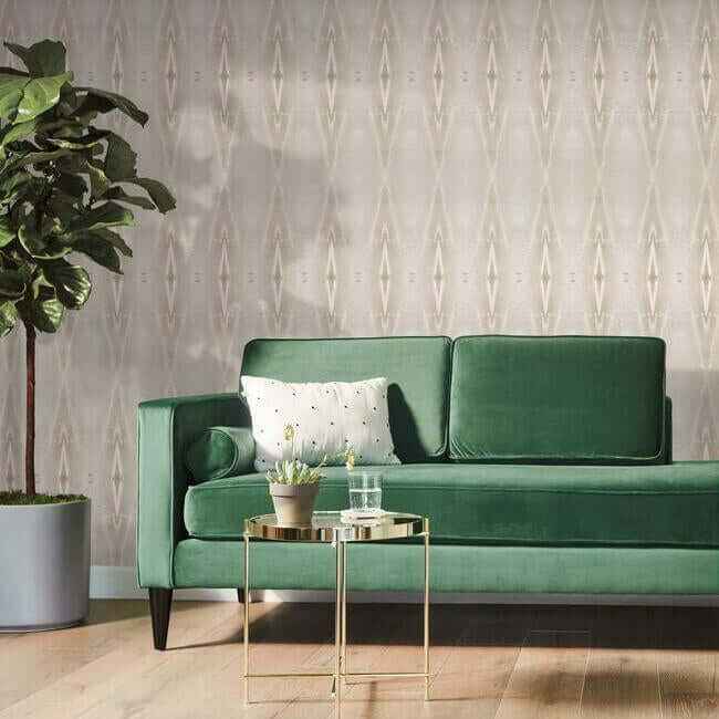 Origin Beige Wallpaper - York Wallcoverings - DA3562N - York Wallcoverings Wallpaper