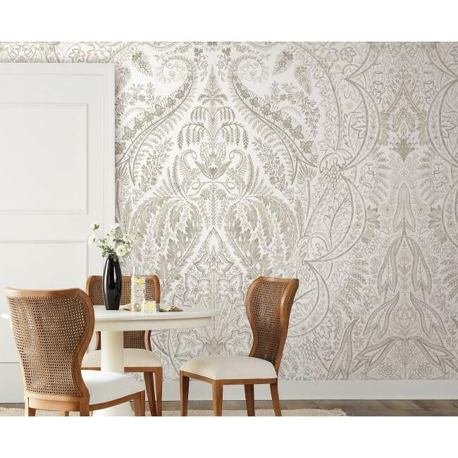 jaipur-paisley-damask-wall-mural-beige-white-york-wallcoverings-dm4913m