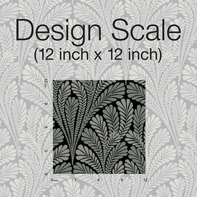 shell-damask-black-wallpaper-york-wallcoverings-bw3951 - York Wallcoverings Wallpaper
