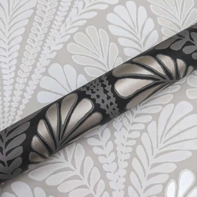 Shell Damask Neutral & Pearl Wallpaper - York Wallcoverings - BW3952 - York Wallcoverings Wallpaper