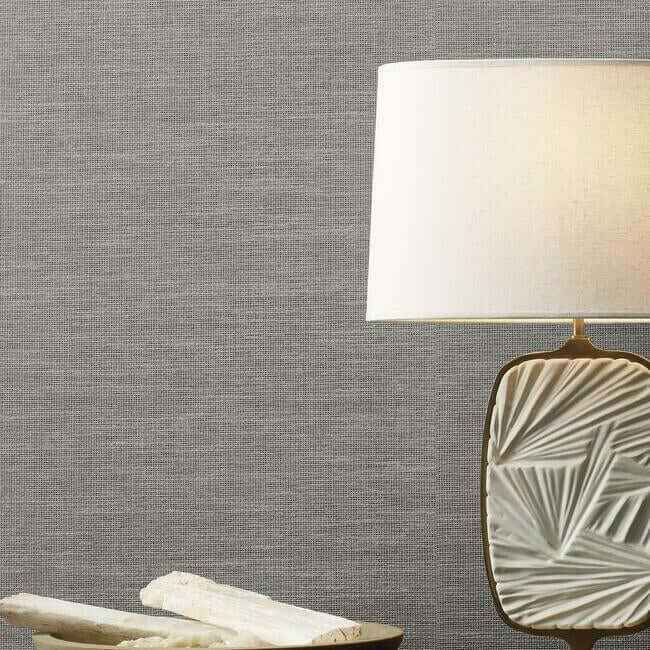 Paper & Thread Weave Blue Wallpaper - York Wallcoverings - BO6613