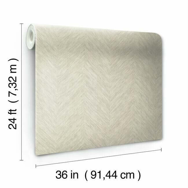 chevron-cream-metallic-wallpaper-york-wallcoverings-bo6607 - York Wallcoverings Wallpaper