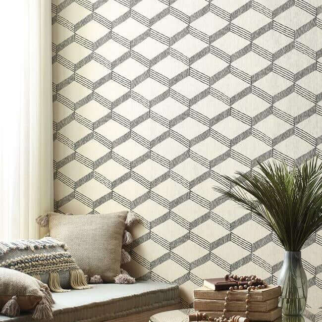 palisades-paperweave-beige-wallpaper-york-wallcoverings-bo6721 - York Wallcoverings Wallpaper