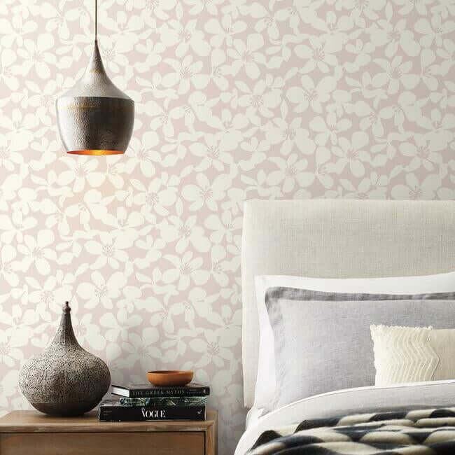 free-spirit-pink-wallpaper-york-wallcoverings-bo6685 - York Wallcoverings Wallpaper