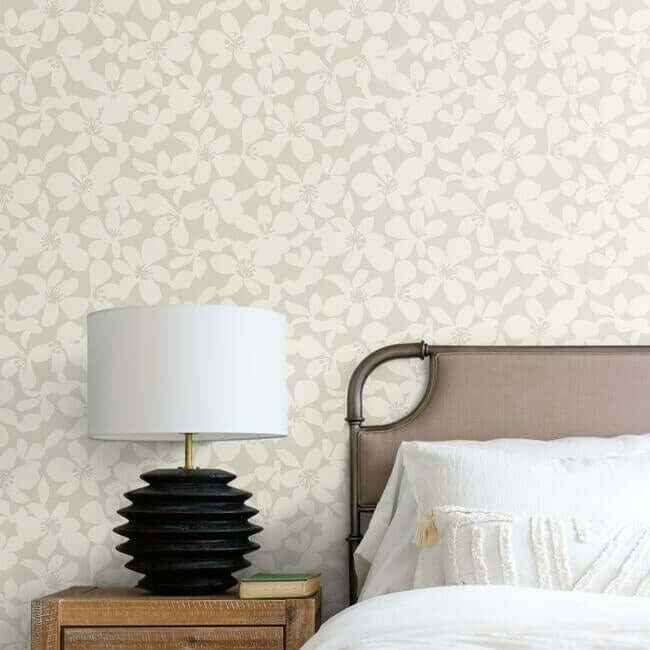 Free Spirit Pearl Wallpaper - York Wallcoverings - BO6683 - York Wallcoverings Wallpaper