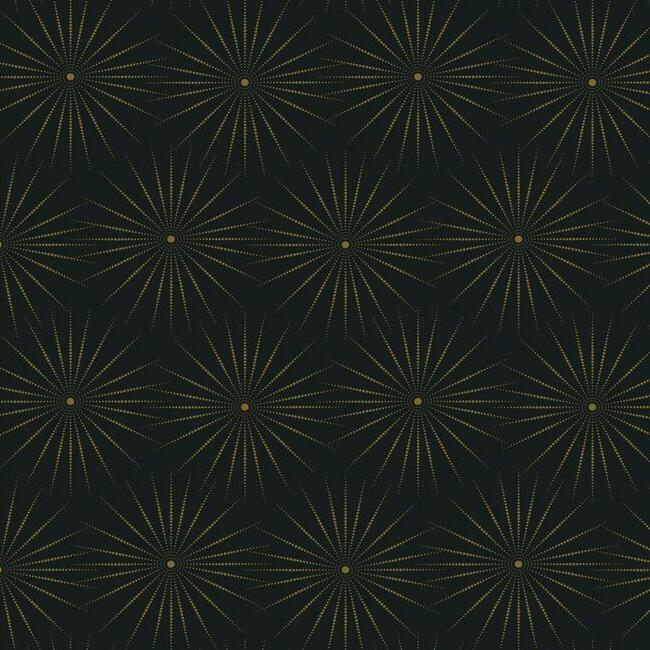starlight-black-gold-wallpaper-york-wallcoverings-bo6696 - York Wallcoverings Wallpaper