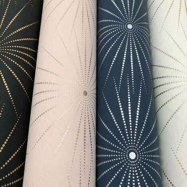 Starlight Blue & Silver Wallpaper - York Wallcoverings - BO6695