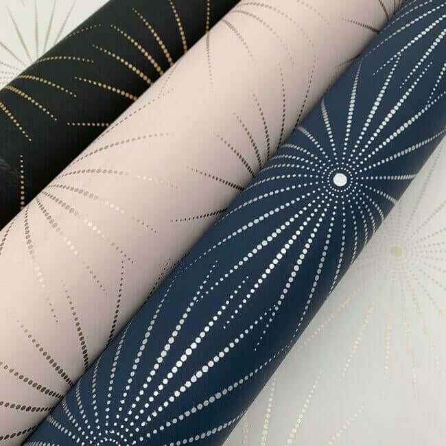 Starlight Blue & Silver Wallpaper - York Wallcoverings - BO6695 - York Wallcoverings Wallpaper