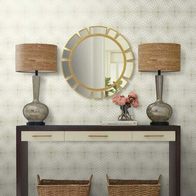 starlight-white-silver-wallpaper-york-wallcoverings-bo6692 - York Wallcoverings Wallpaper