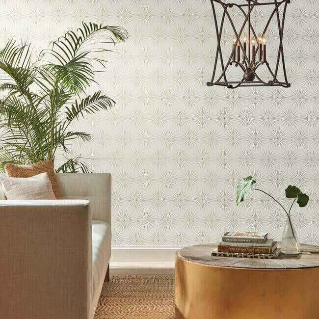 Starlight White & Silver Wallpaper - York Wallcoverings - BO6692
