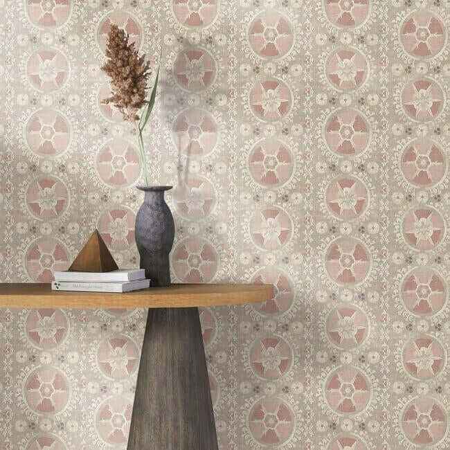 Fleurus Light Pink Wallpaper - York Wallcoverings - CH1431 - York Wallcoverings Wallpaper
