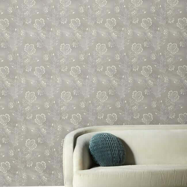 barbier-grey-wallpaper-york-wallcoverings-ch1427 - York Wallcoverings Wallpaper