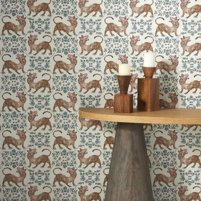 ferrandi-blue-wallpaper-york-wallcoverings-ch1421 - York Wallcoverings Wallpaper