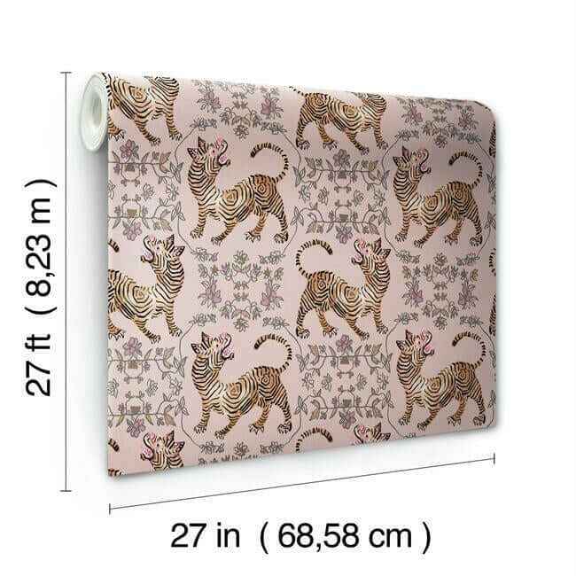 Ferrandi Light Pink Wallpaper - York Wallcoverings - CH1420 - York Wallcoverings Wallpaper