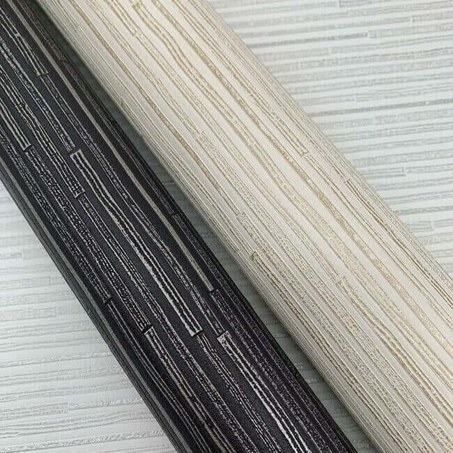 ribbon-bamboo-white-silver-metallic-wallpaper-york-wallcoverings-dd3833 - York Wallcoverings Wallpaper