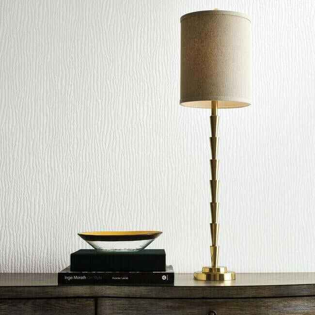 Rain Chimes White Wallpaper - York Wallcoverings - DD3792