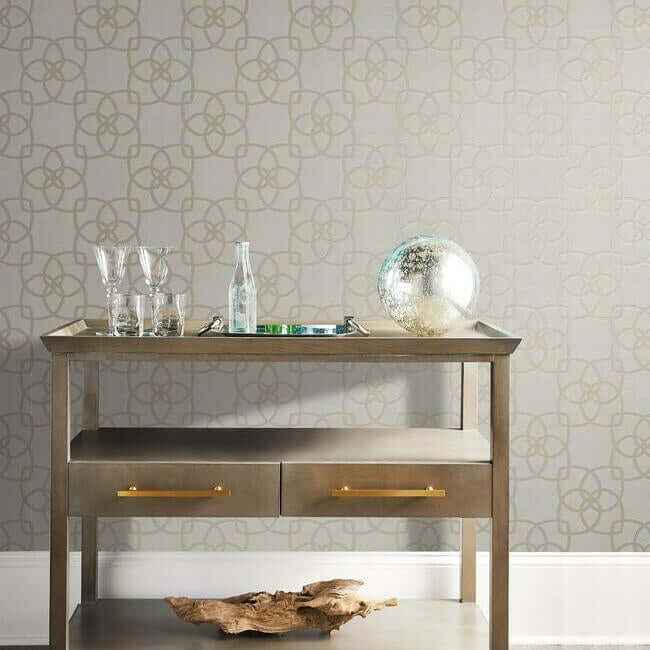 Serendipity Light Grey & Light Brown Wallpaper - York Wallcoverings - Y6200203 - York Wallcoverings Wallpaper
