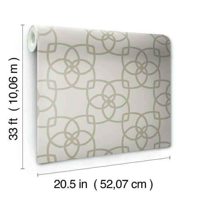 Serendipity Light Grey & Light Brown Wallpaper - York Wallcoverings - Y6200203 - York Wallcoverings Wallpaper