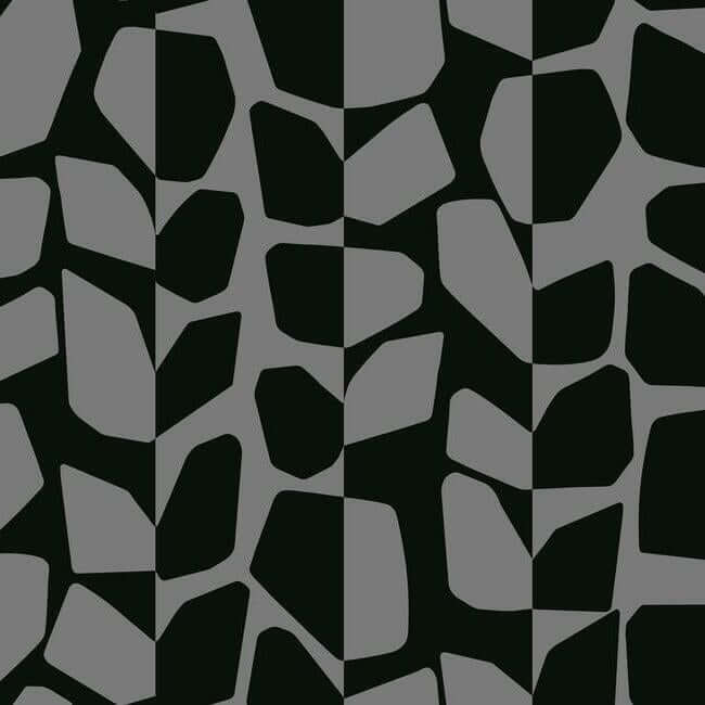 primitive-vines-black-metallic-wallpaper-york-wallcoverings-bw3894 - York Wallcoverings Wallpaper