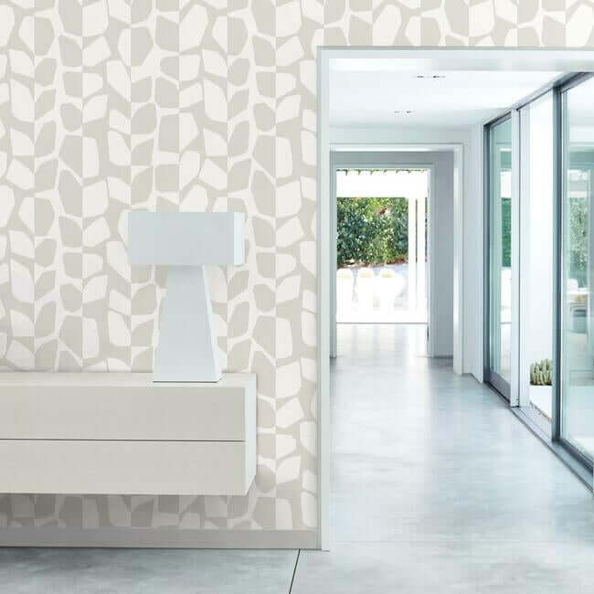 primitive-vines-white-cream-wallpaper-york-wallcoverings-bw3891 - York Wallcoverings Wallpaper