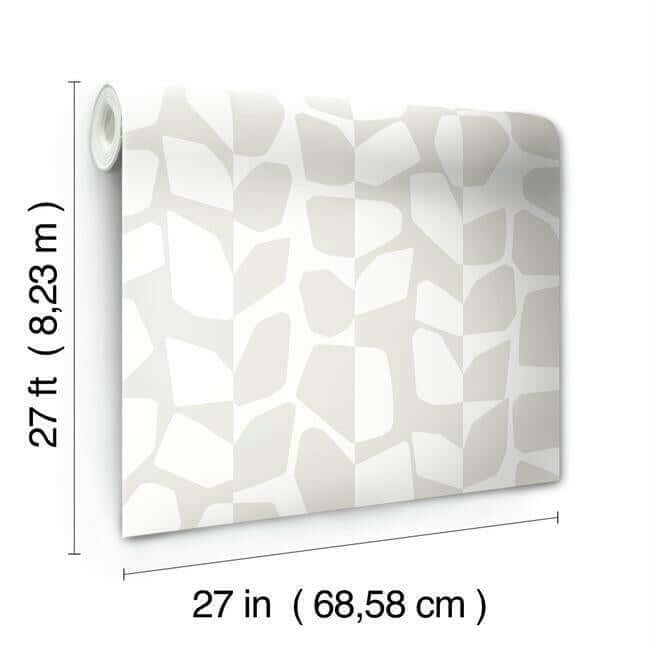 primitive-vines-white-cream-wallpaper-york-wallcoverings-bw3891 - York Wallcoverings Wallpaper