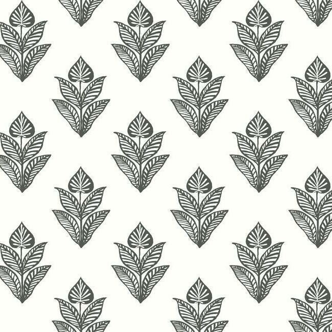 lotus-motif-wallpaper-soft-black-white-york-wallcoverings-bw3977