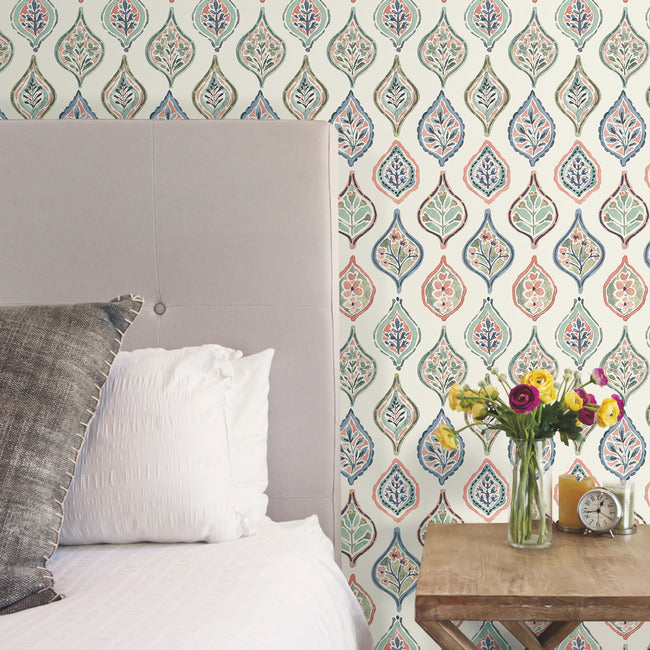 marketplace-motif-wallpaper-almond-mint-apricot-york-wallcoverings-mn1853