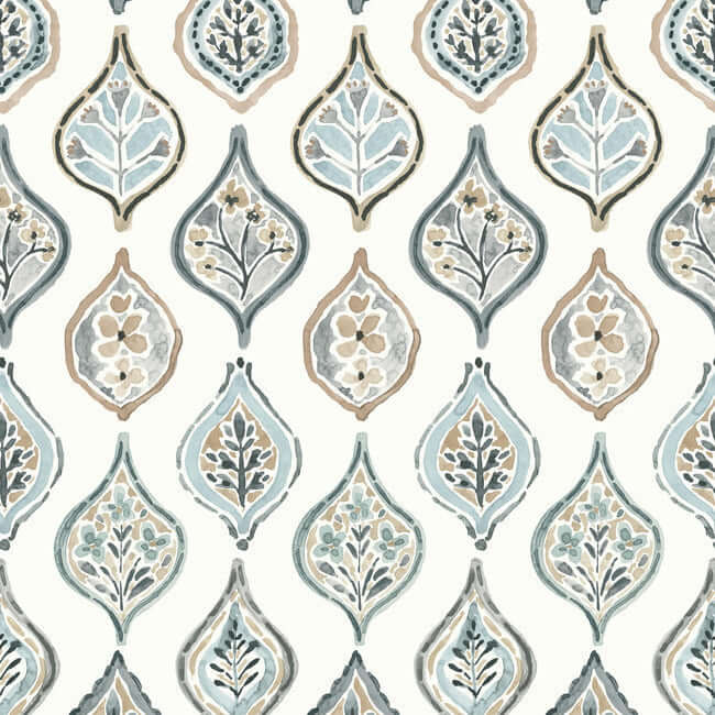marketplace-motif-white-neutral-wallpaper-york-wallcoverings-mn1854 - York Wallcoverings Wallpaper