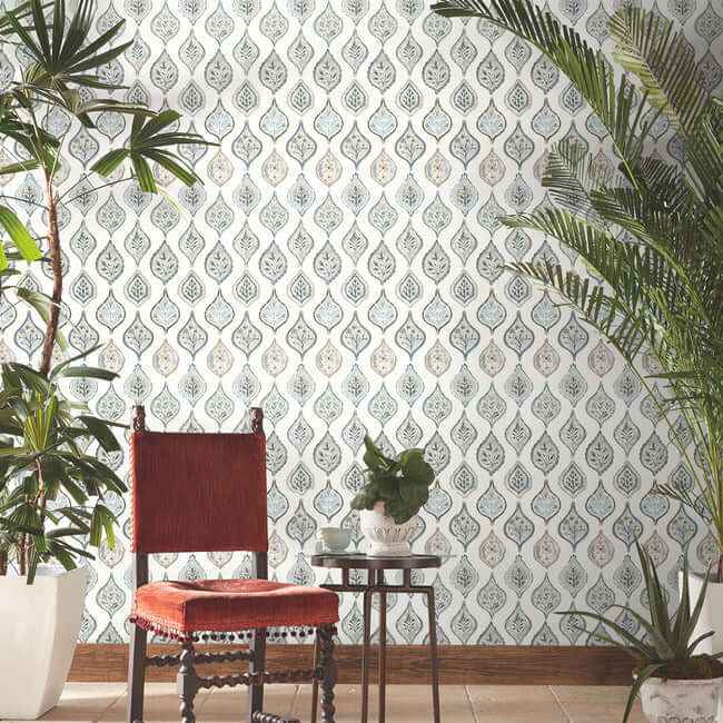 Marketplace Motif White & Neutral Wallpaper - York Wallcoverings - MN1854 - York Wallcoverings Wallpaper