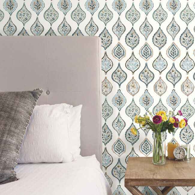 Marketplace Motif White & Neutral Wallpaper - York Wallcoverings - MN1854 - York Wallcoverings Wallpaper