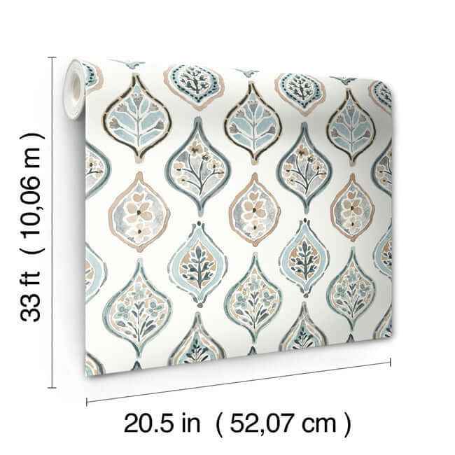 Marketplace Motif White & Neutral Wallpaper - York Wallcoverings - MN1854 - York Wallcoverings Wallpaper
