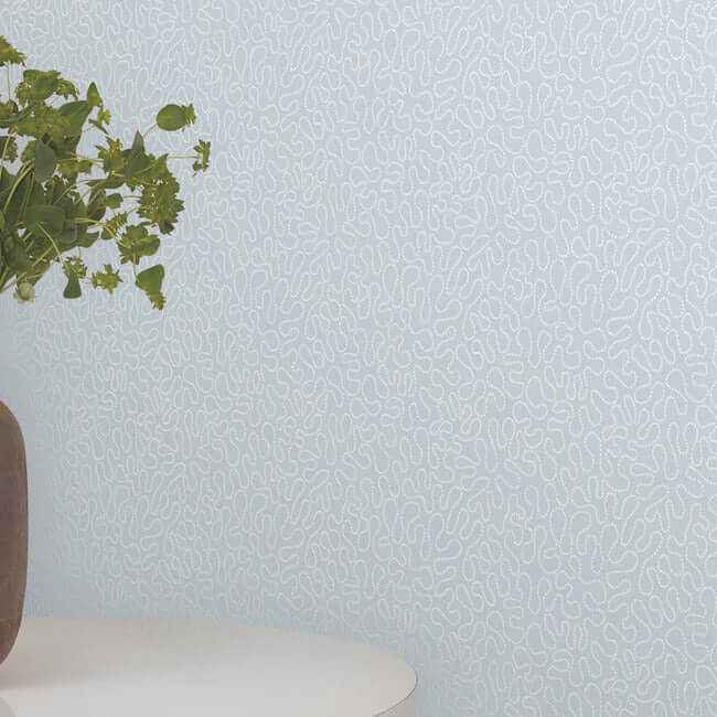 Effervesce Blue Wallpaper - York Wallcoverings - MN1881