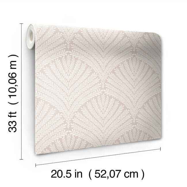 Beachcomber Light Pink & Cream Wallpaper - York Wallcoverings - MN1872 - York Wallcoverings Wallpaper