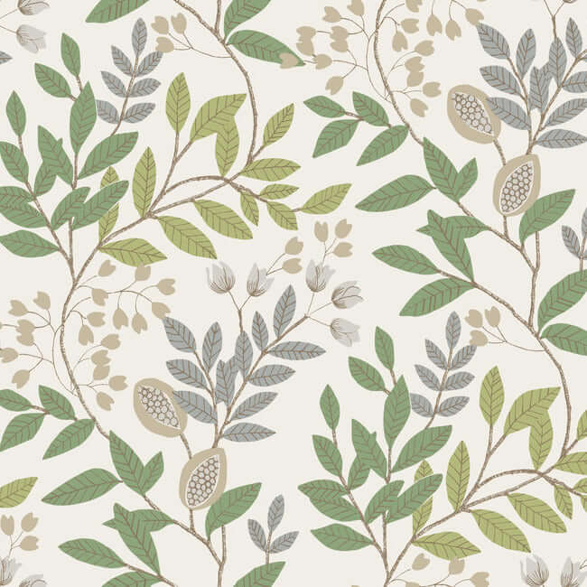 eden-retreat-beige-green-wallpaper-york-wallcoverings-mn1844 - York Wallcoverings Wallpaper
