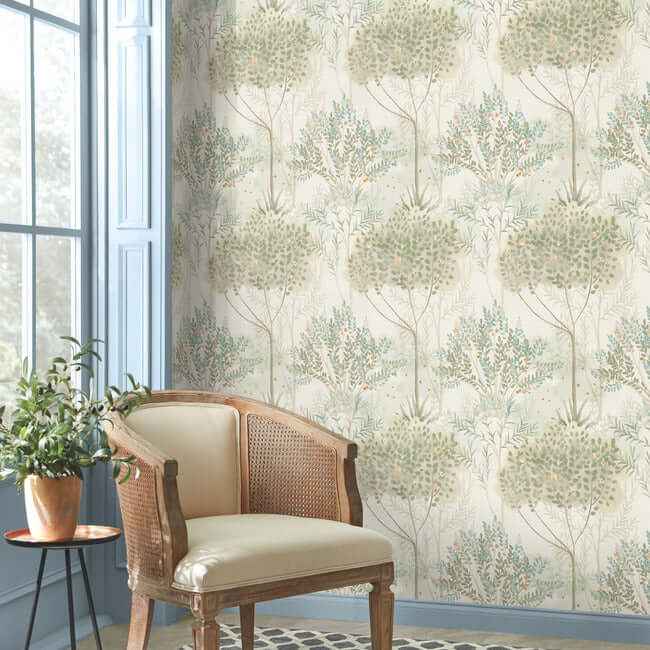 Orchard Beige Wallpaper - York Wallcoverings - MN1821 - York Wallcoverings Wallpaper