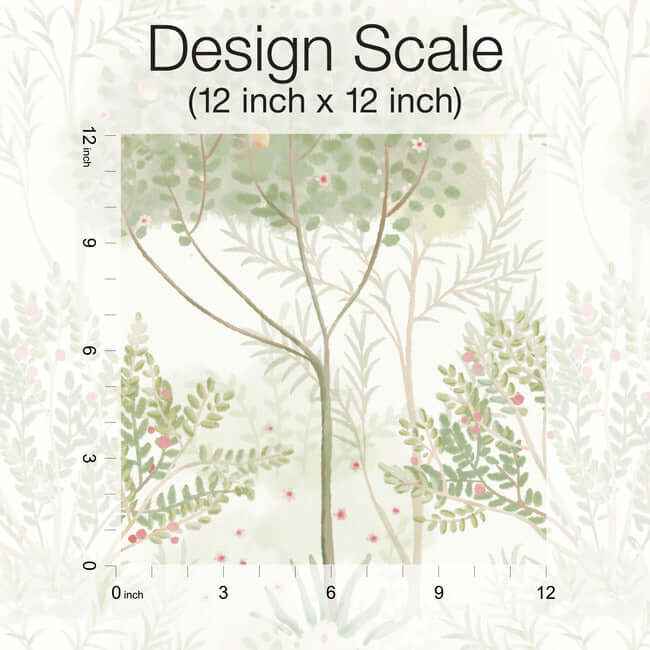 Orchard White & Green Wallpaper - York Wallcoverings - MN1822 - York Wallcoverings Wallpaper