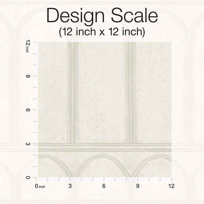 Arches Beige & Pearl Wallpaper - York Wallcoverings - MN1831 - York Wallcoverings Wallpaper