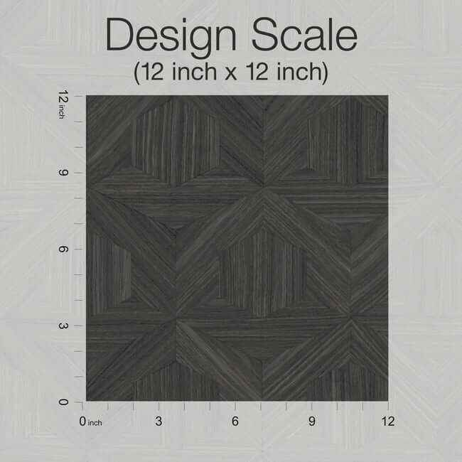 Parquet Black Wallpaper - York Wallcoverings - OM3621 - York Wallcoverings Wallpaper