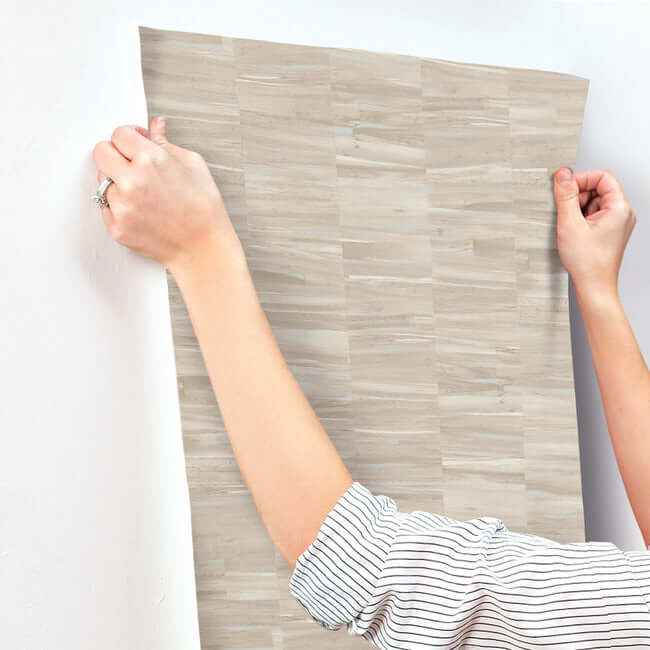 Reserve Beige Wallpaper - York Wallcoverings - OM3604 - York Wallcoverings Wallpaper