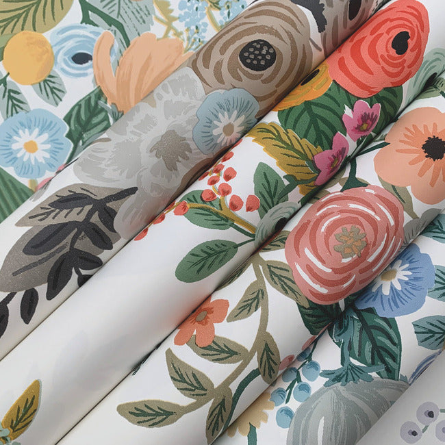 garden-party-trellis-wallpaper-indigo-multi-york-wallcoverings-rp7314 - York Wallcoverings Wallpaper