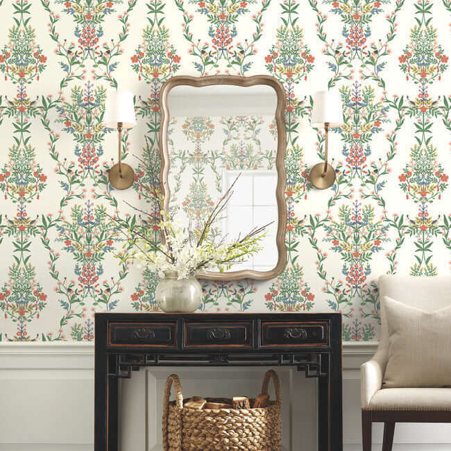 luxembourg-wallpaper-white-multi-york-wallcoverings-rp7328 - York Wallcoverings Wallpaper