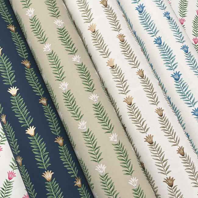 Eden White & Blue Wallpaper - York Wallcoverings - RP7341 - York Wallcoverings Wallpaper