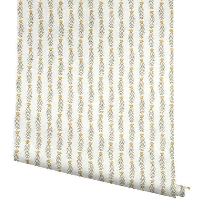 Eden White & Beige Wallpaper - York Wallcoverings - RP7343 - York Wallcoverings Wallpaper
