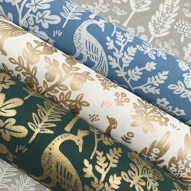 menagerie-toile-wallpaper-emerald-metallic-gold-york-wallcoverings-rp7373