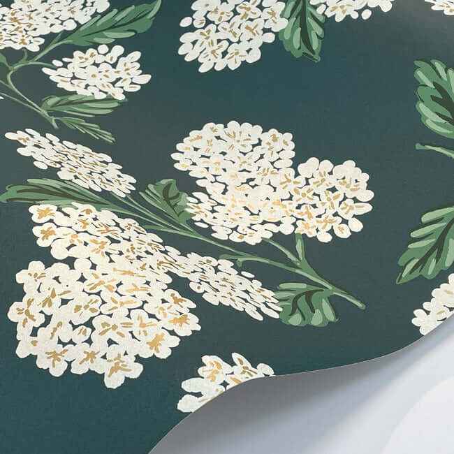 Hydrangea Blue Wallpaper - York Wallcoverings - RP7395 - York Wallcoverings Wallpaper