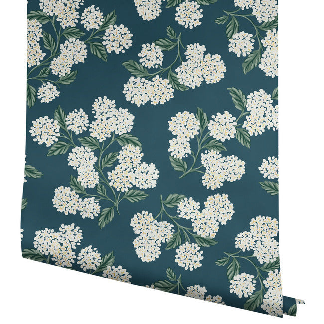 hydrangea-wallpaper-teal-york-wallcoverings-rp7395