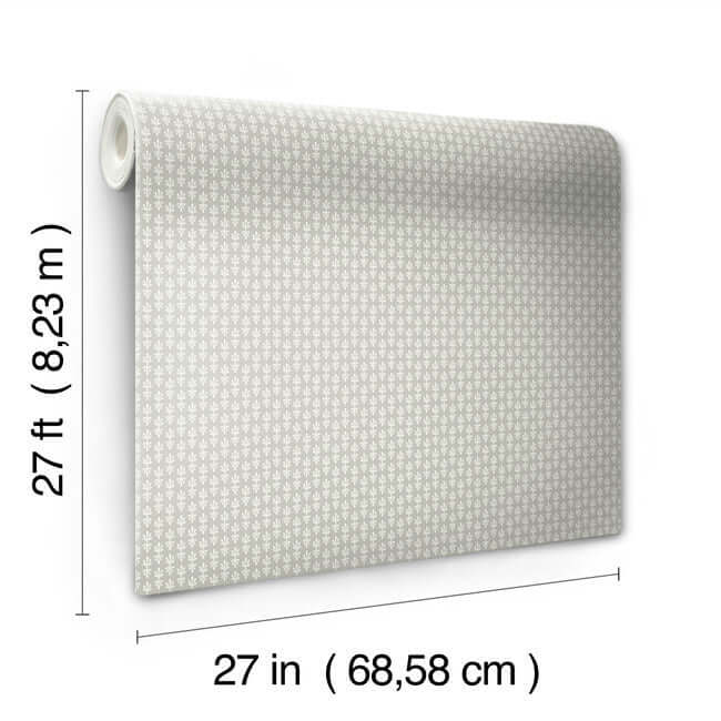 petal-wallpaper-grey-white-york-wallcoverings-rp7362 - York Wallcoverings Wallpaper