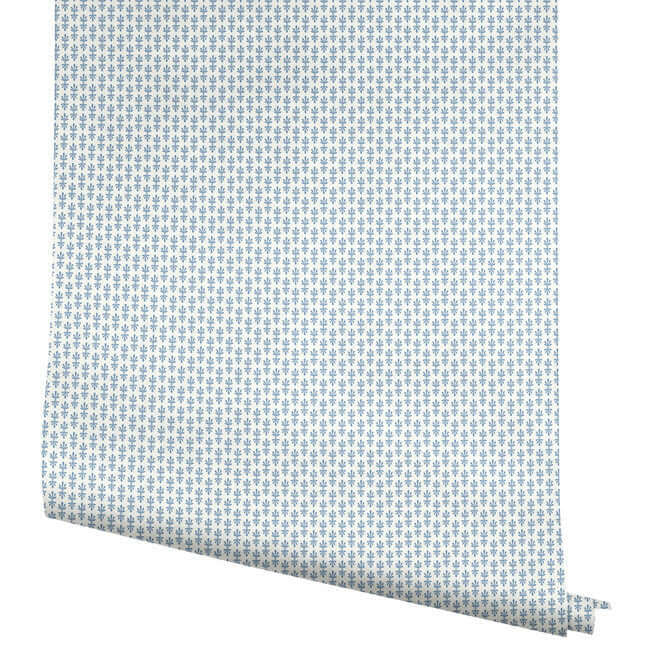 petal-wallpaper-white-blue-york-wallcoverings-rp7365 - York Wallcoverings Wallpaper