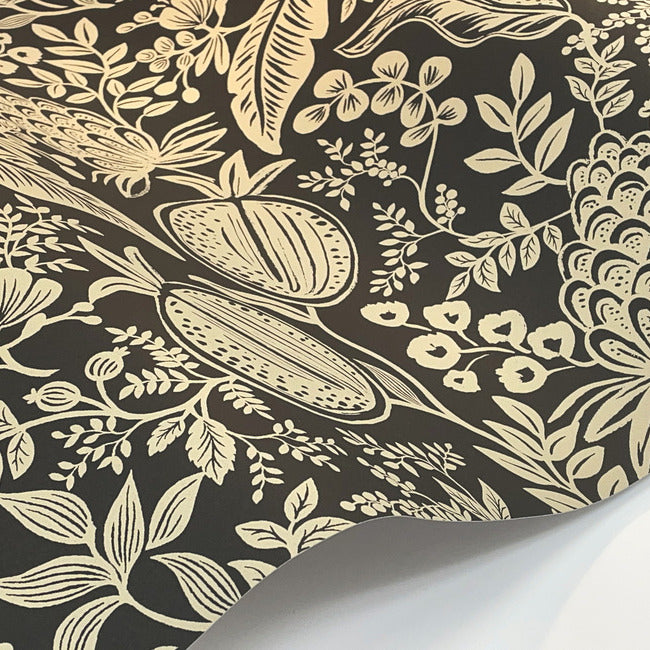 pomegranate-wallpaper-black-linen-york-wallcoverings-rp7389